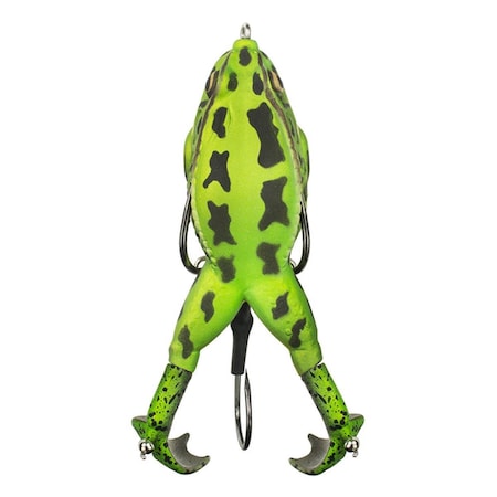 Festividad 3.5 in. & 0.5 oz Green Tea Prop Frog Fishing Lure FE2981430